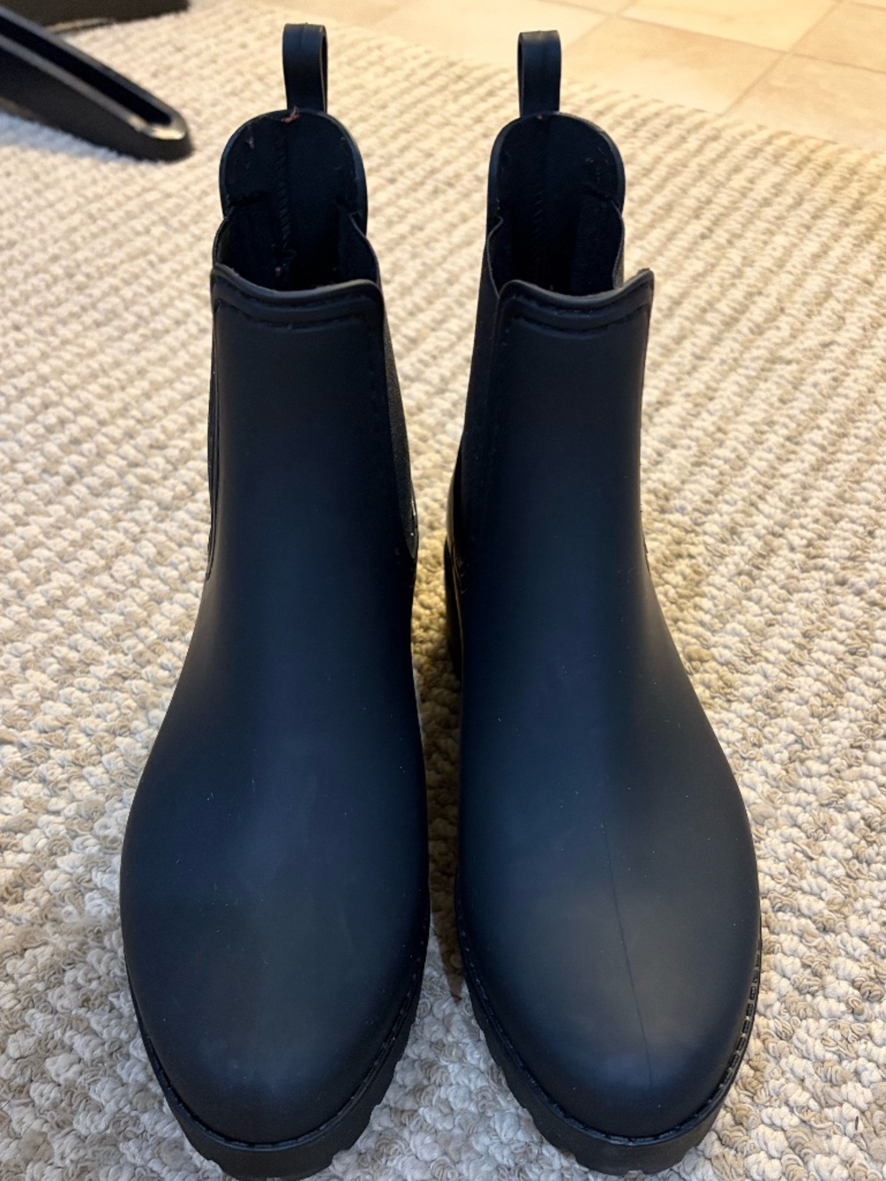 Women's Ankle Rain Boots Waterproof Chelsea Boots - Size 7